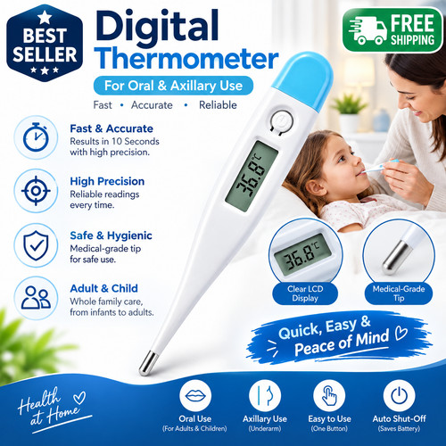 Digital thermometer baby adult - digital,