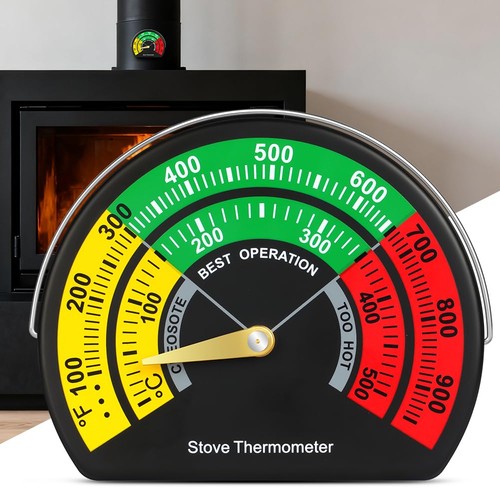 Magnetic stove thermometer - thermometer, log