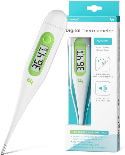 Digital thermometer results - digital, thermometer,