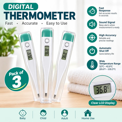 3pc digital thermometer - 3pc,