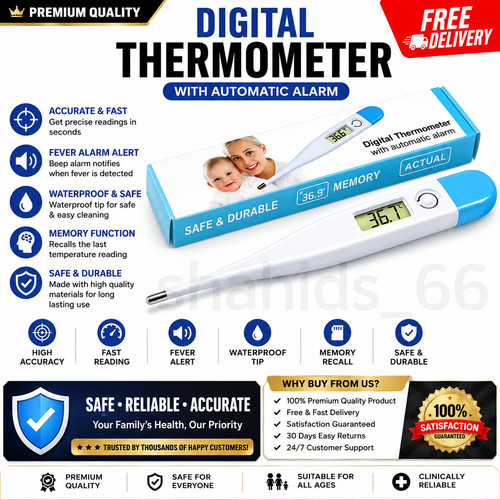 Medical digital thermometer - digital,